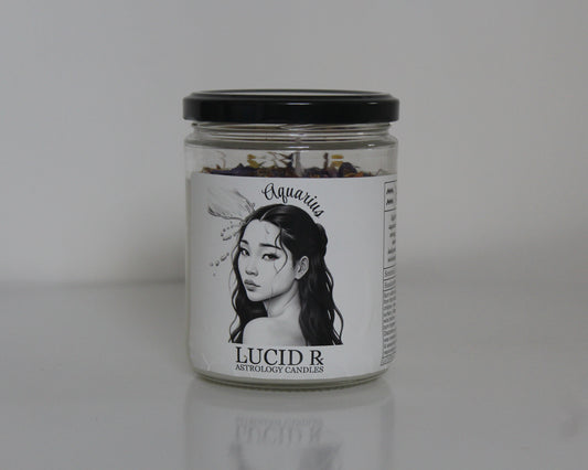 Aquarius Astrology Candle